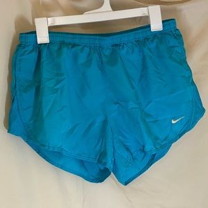 Nike light blue running/athletic shorts